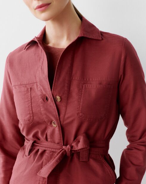 Veste saharienne Lily rouille