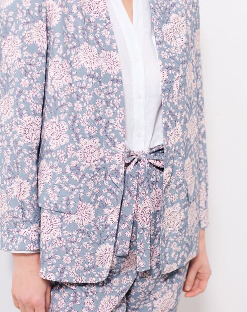 Blazer Lys imprimé pierre bleu