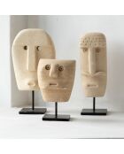 Statue de pierre Sumba sur pied naturel - 5x6x19 cm