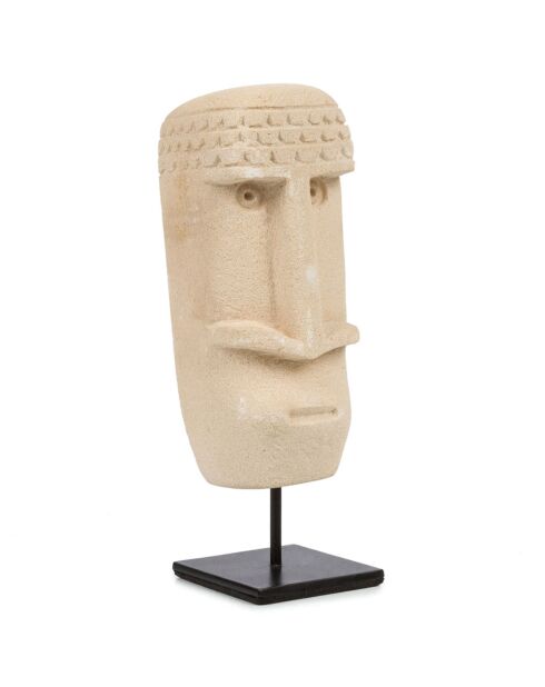 Statue de pierre Sumba sur pied naturel - 5x6x19 cm