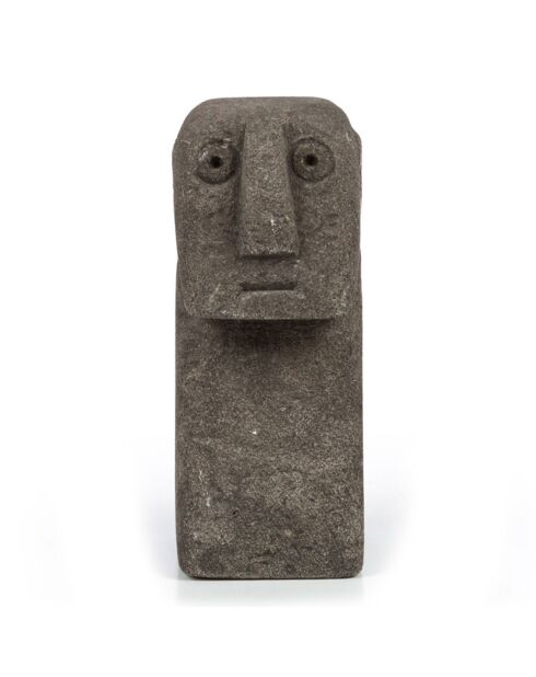 Statue de pierre Sumba grise - 4x5x11 cm