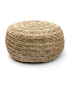 Pouf en jonc de mer naturel - D.60xH.35 cm