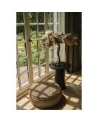 Pouf en jonc de mer naturel - D.60xH.35 cm