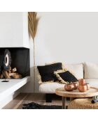 Pouf en Jacynthe d'eau naturel - D.60xH.30 cm
