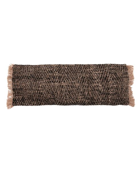 Housse de coussin Oh My Gee noir/cuivré - 35x100 cm