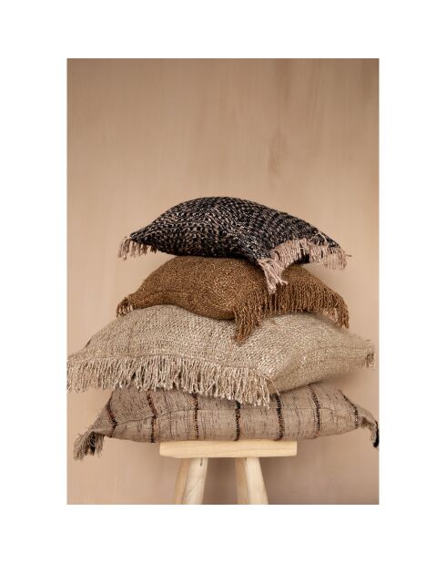 Oh My Gee Kissenhülle, 35 x 100 cm, schwarz/kupfer