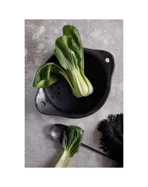 4 Sets de table Oh My Gee noir/bleu marine - 50x35 cm