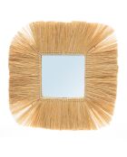 Miroir Goa naturel - 48x48 cm