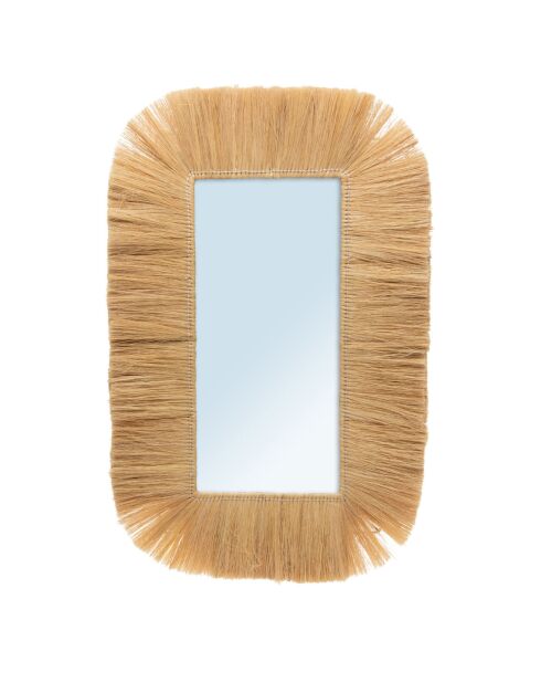 Miroir Jaipur naturel - 60x90 cm