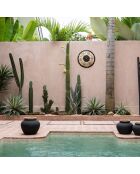 Cozumel zwart/bruin wandbord - D.50 cm