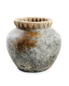 Vase antique Styly gris antique - D.22xH.19 cm