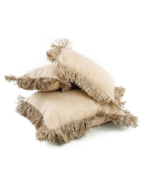 Housse de coussin Bonita naturel - 50x30 cm