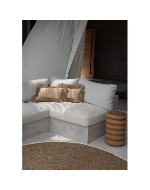 Housse de coussin Bonita naturel - 50x30 cm