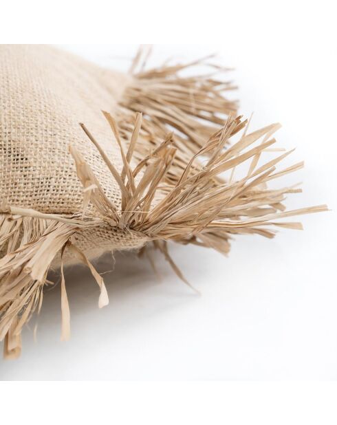 Housse de coussin Bonita naturel - 40x40 cm