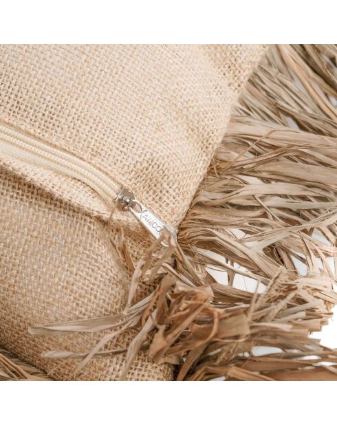 Housse de coussin Bonita naturel - 40x40 cm