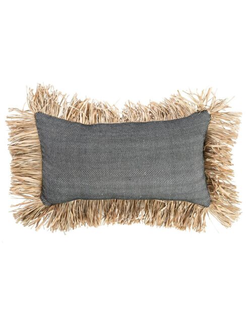 Housse de coussin Bonita naturel/noir - 50x30 cm