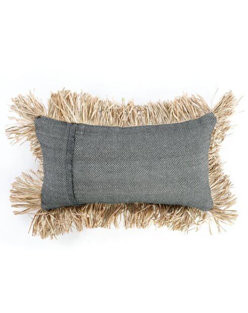 Housse de coussin Bonita naturel/noir - 50x30 cm