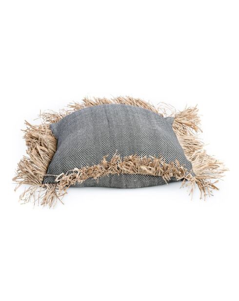 Housse de coussin Bonita naturel/noir - 40x40 cm