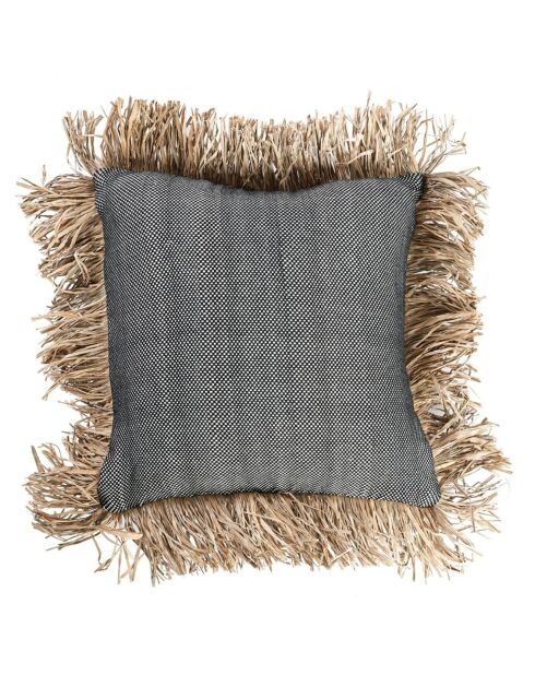 Housse de coussin Bonita naturel/noir - 40x40 cm