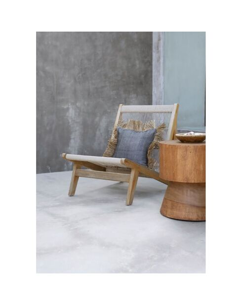 Bonita Kissenhülle natur/schwarz - 40x40 cm