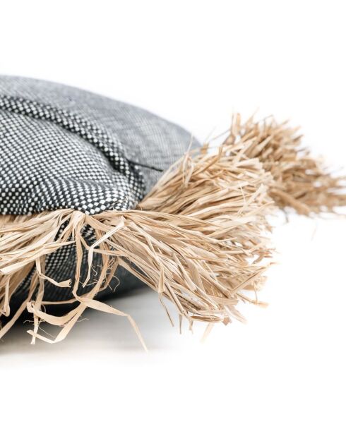 Bonita Kissenhülle natur/schwarz - 40x40 cm