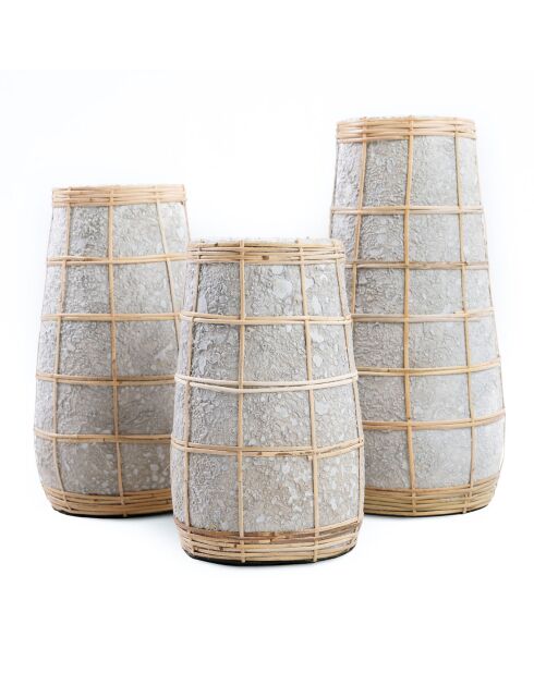 Vase béton Cutie béton naturel - D.14xH.31 cm