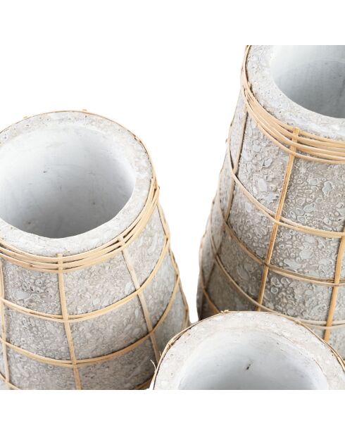 Vase béton Cutie béton naturel - D.14xH.31 cm
