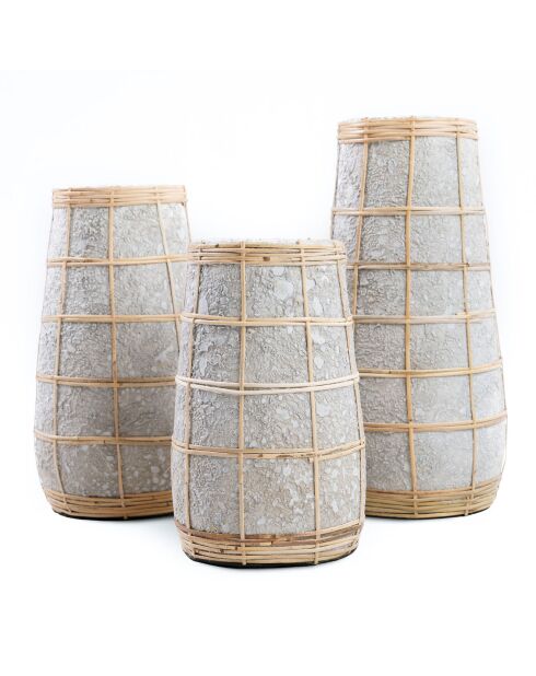 Vase béton Cutie béton naturel - D.14xH.22 cm