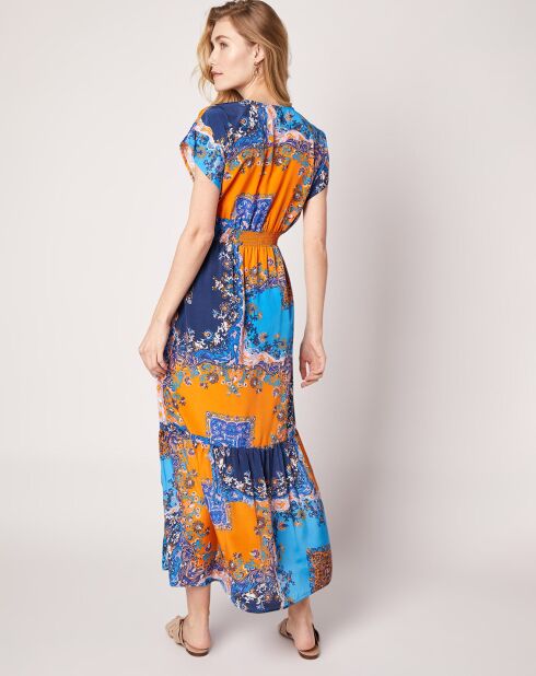 Blaues Schalkleid Ophelio
