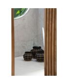 Vase Belly noir/naturel - D.29xH.23 cm