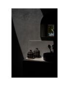 Vase Whoopy noir/naturel - D.13xH.23 cm