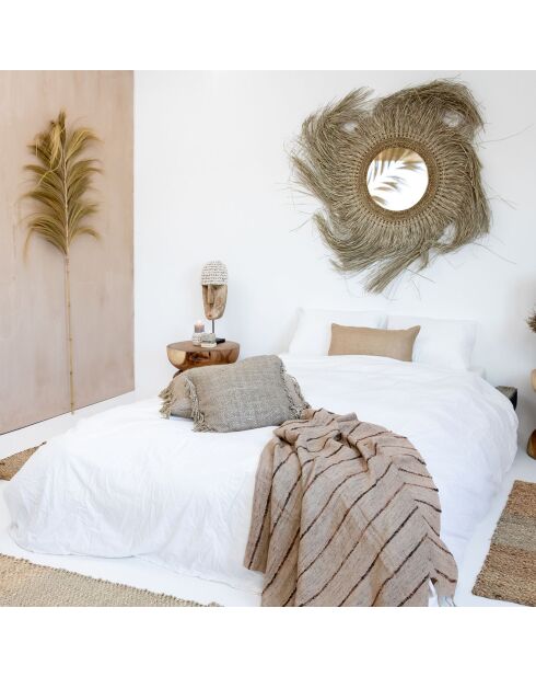 Housse de coussin en jute naturel - 30x60 cm