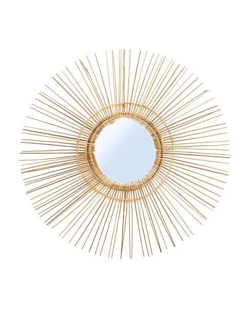 Miroir Tropical naturel - D.80 cm