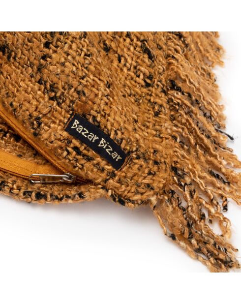 Funda de cojín Oh My Gee naranja/negra - 35x100 cm