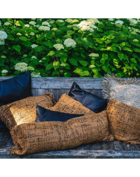 Housse de coussin Oh My Gee orange/noir - 35x100 cm