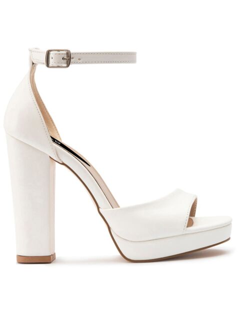 Mooie witte sandalen - Hak 11,5 cm