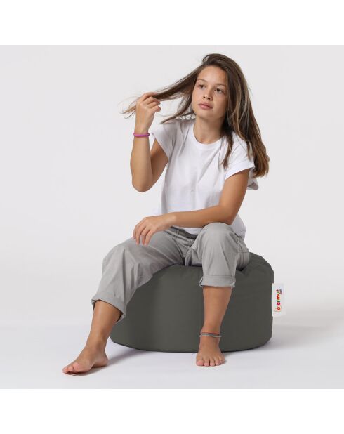 Pouf Round gris fumé - D.55x30 cm