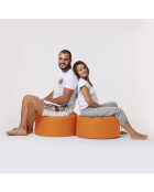 Pouf Round orange - D.55x30 cm