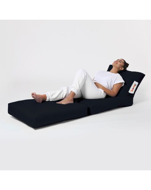 Pouf Siesta noir - 55x40x180 cm