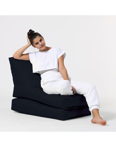 Pouf Siesta noir - 55x40x180 cm