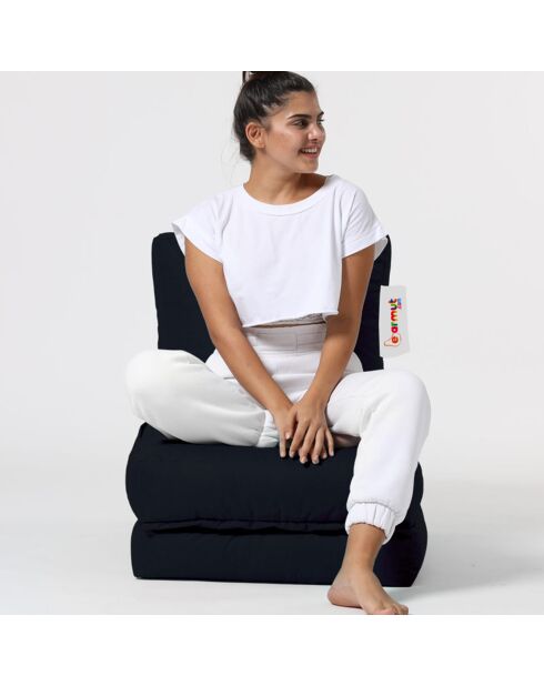 Pouf Siesta noir - 55x40x180 cm