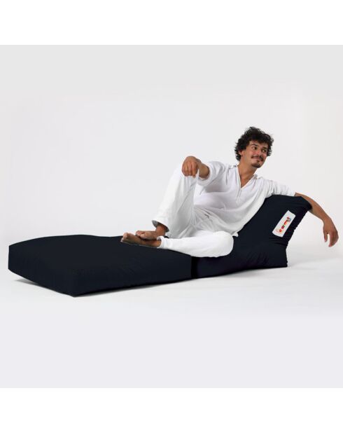 Pouf Siesta noir - 55x40x180 cm