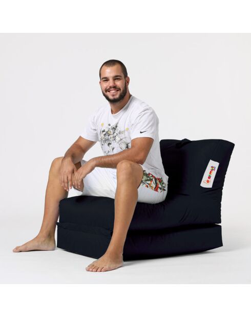 Pouf Siesta noir - 55x40x180 cm
