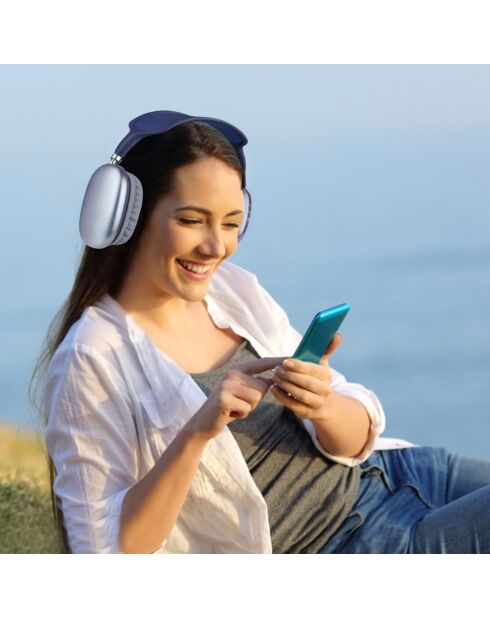 Casque Sans Fil Bluetooth bleu glacial