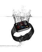 Zwarte multifunctionele smartwatch