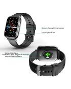 Zwarte multifunctionele smartwatch