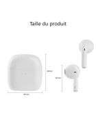 Écouteurs Bluetooth Sans Fil blancs