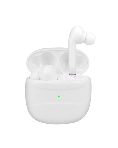 Écouteurs Tactiles Bluetooth V5.0+Er Et Micro Integré blancs