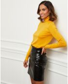 Pull en Cachemire mélangé Tally jaune