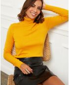 Pull en Cachemire mélangé Tally jaune